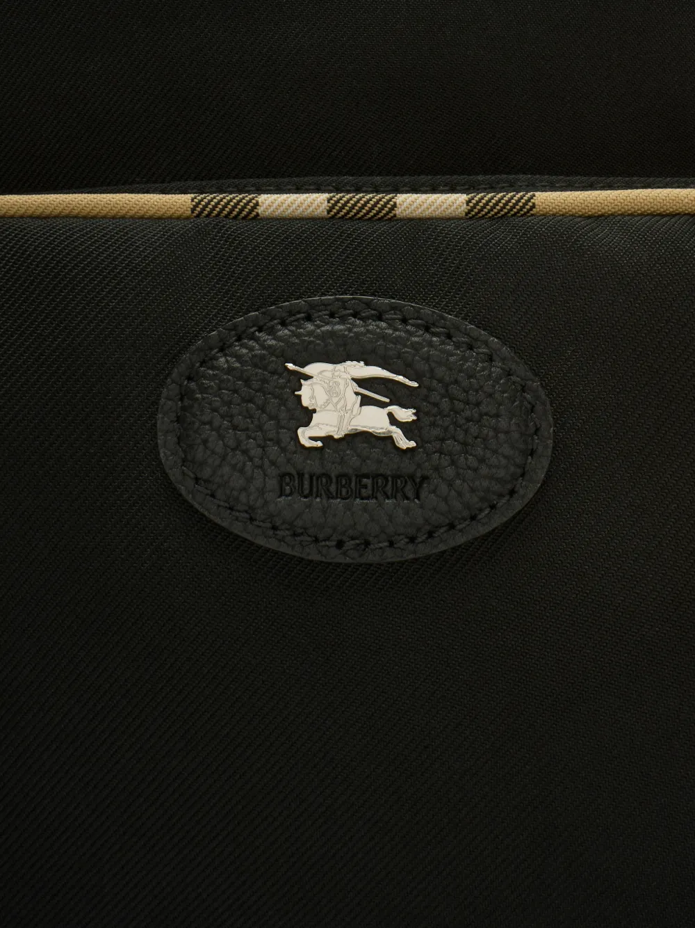 Burberry Rugzak met geruite afwerking Zwart