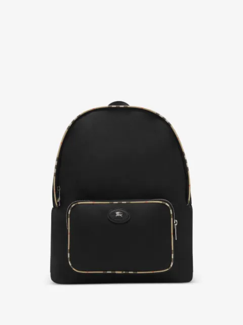 Burberry check-trim backpack