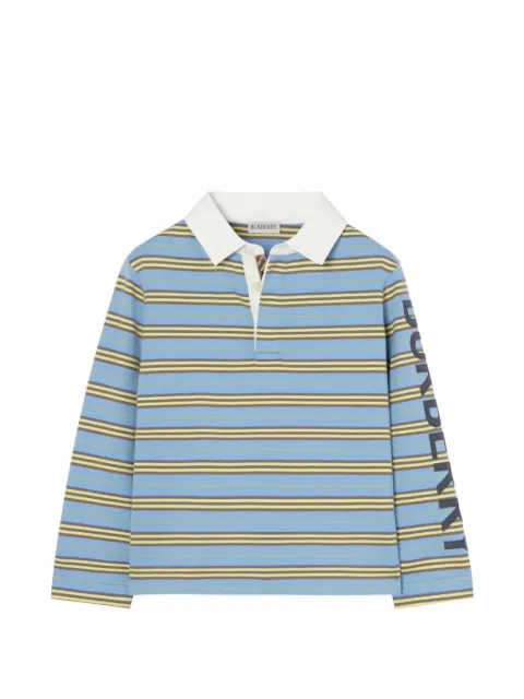 Burberry Kids maillot de rugby rayé