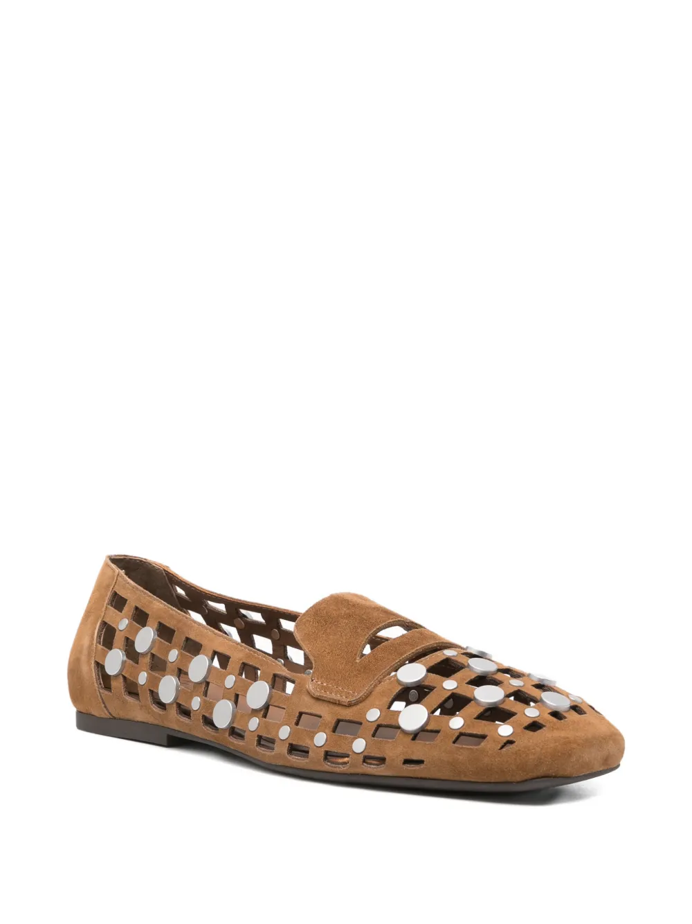 Ash Bali cut-out stud-embellished loafers Bruin
