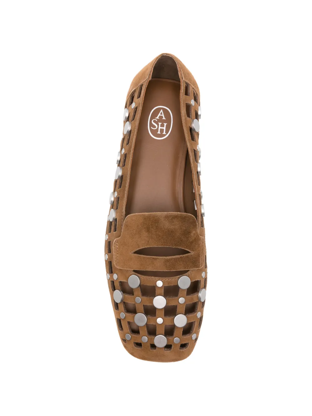 Ash Bali cut-out stud-embellished loafers Bruin