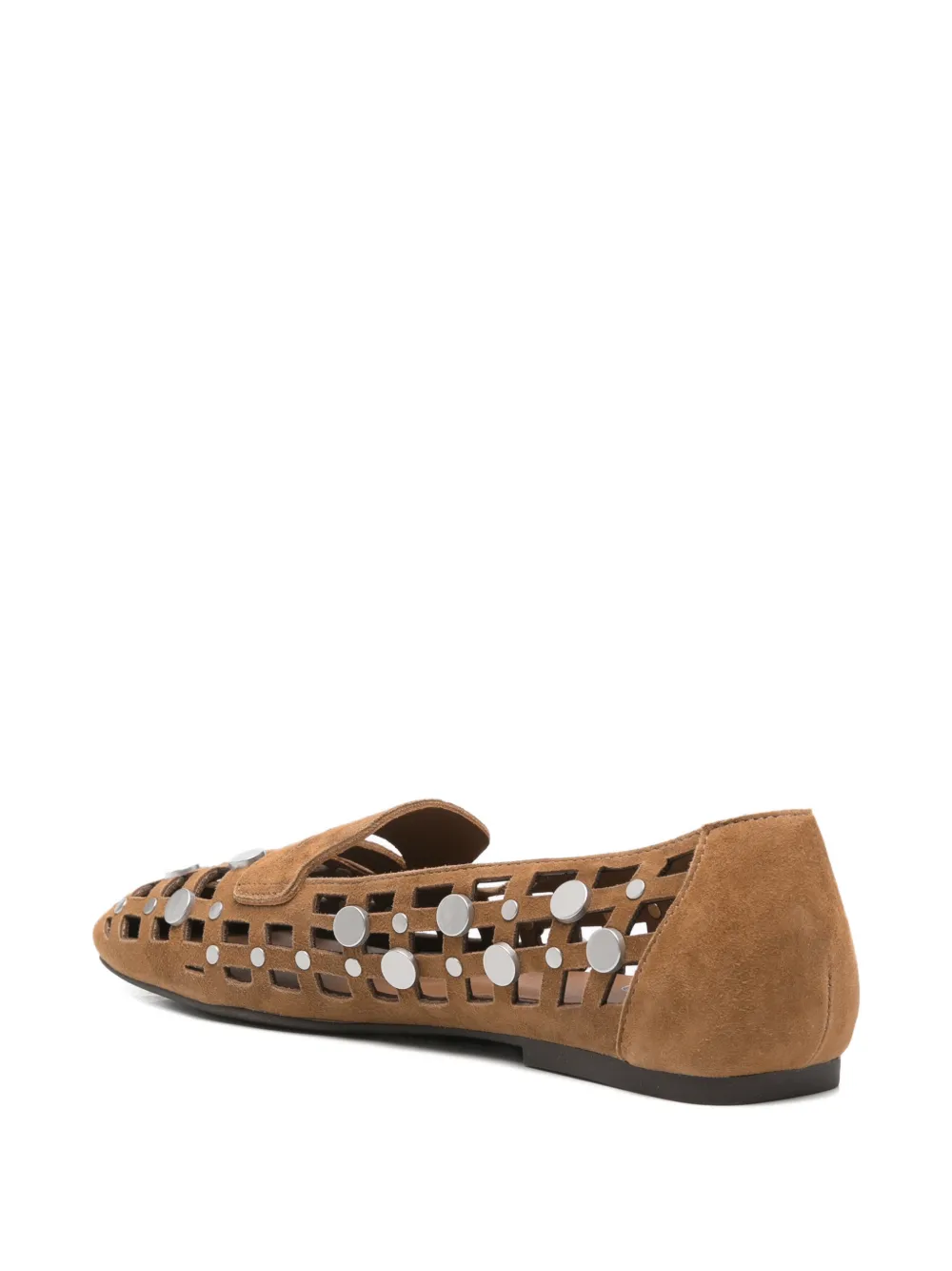 Ash Bali cut-out stud-embellished loafers Bruin