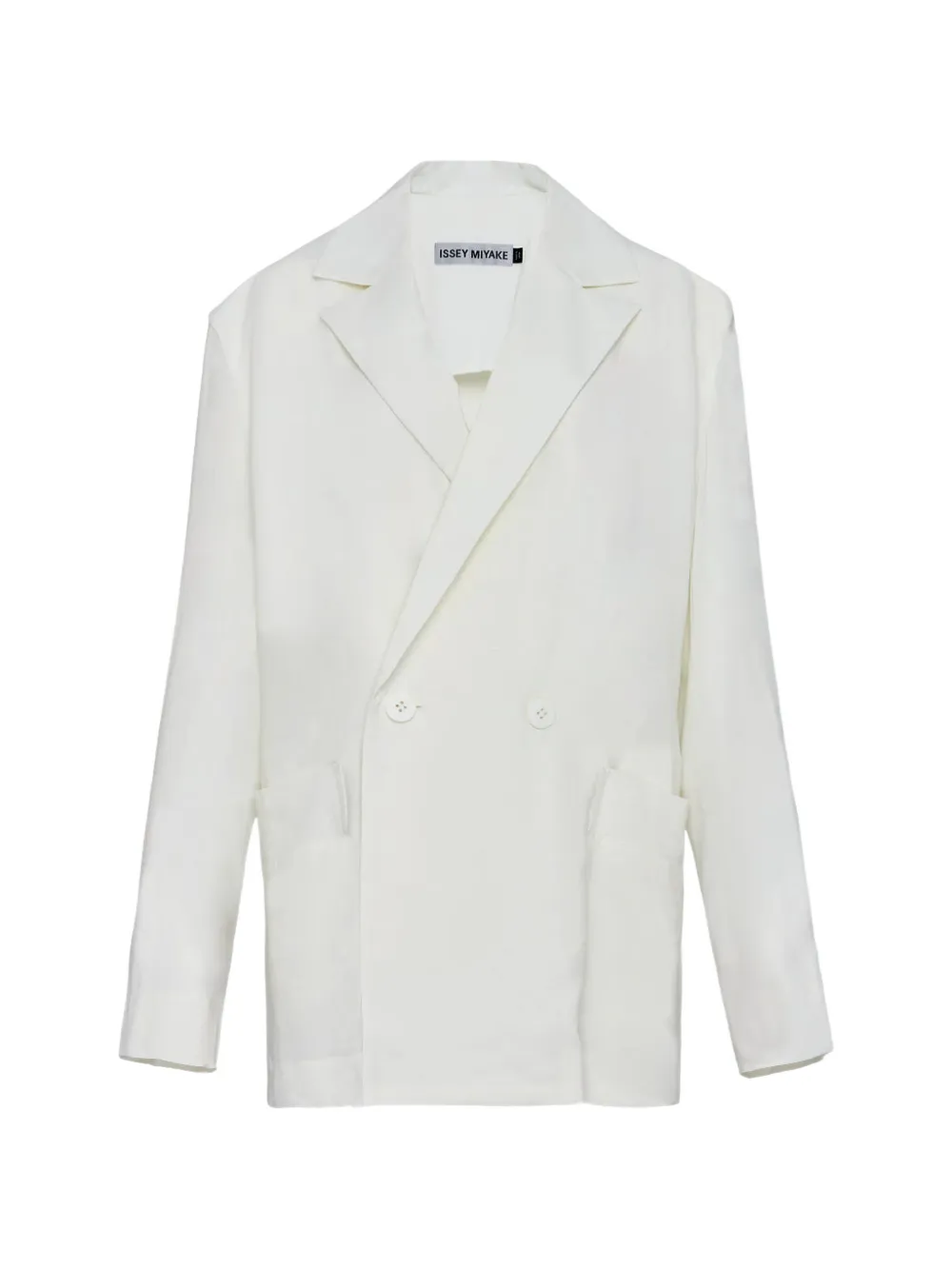 Issey Miyake double-breasted blazer - White