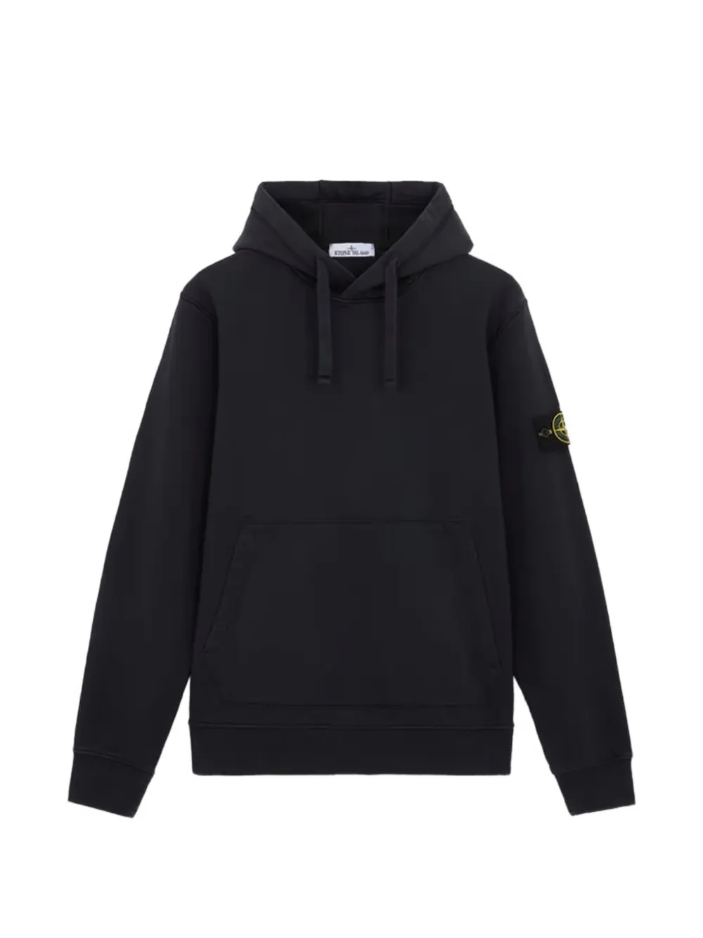 Stone Island logo-patch hoodie - Blu