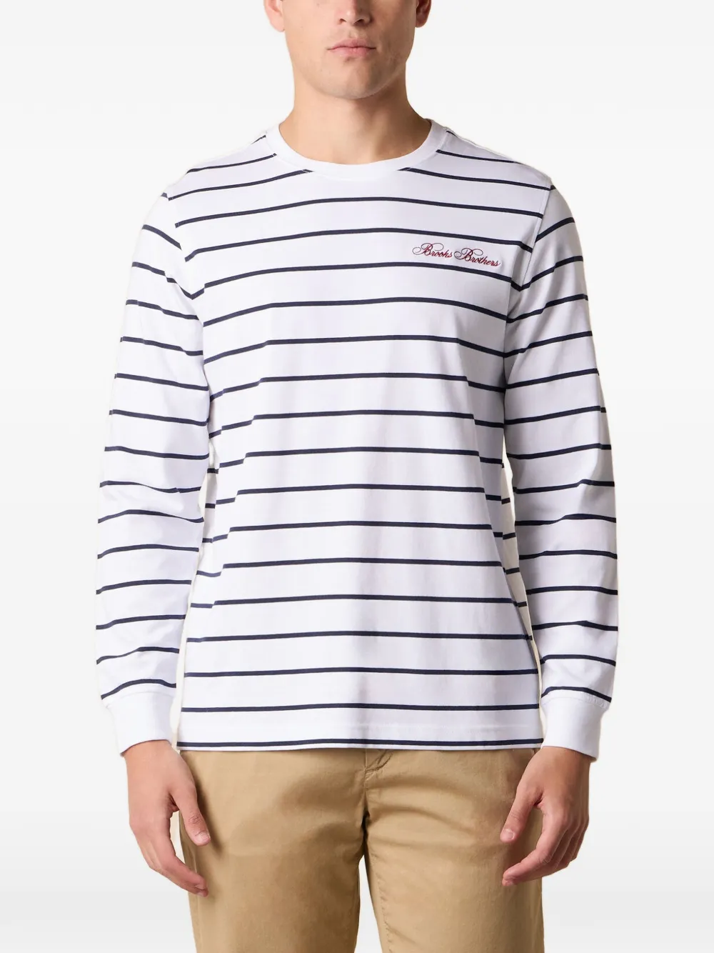 Brooks Brothers striped cotton T-shirt - Blau