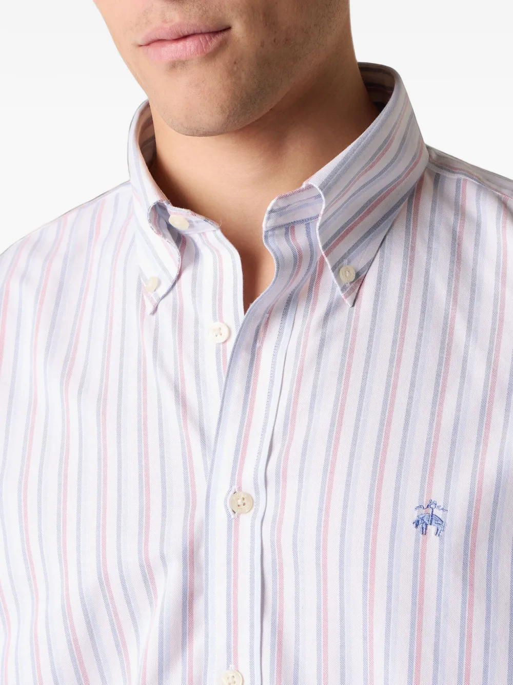 Brooks Brothers Gestreept overhemd Rood