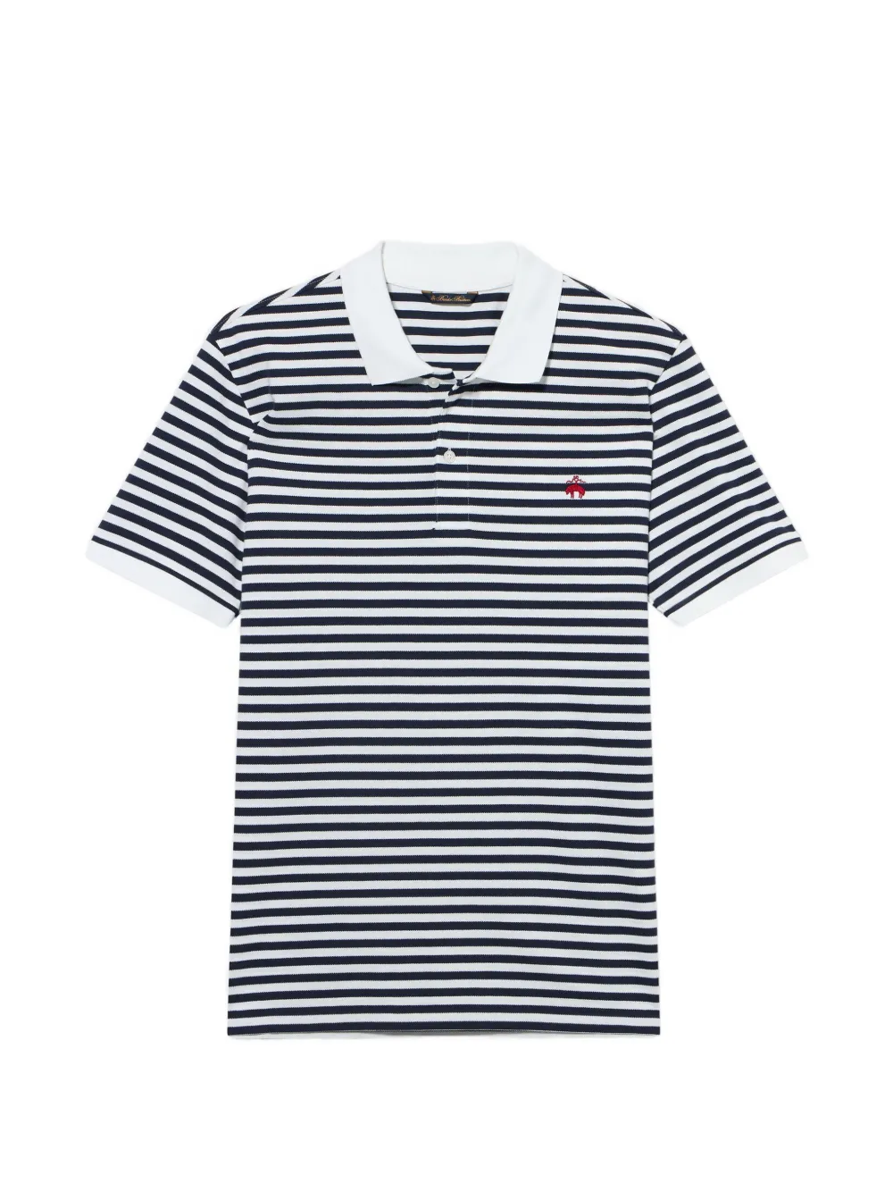 Brooks Brothers Awning striped cotton polo shirt - Blu