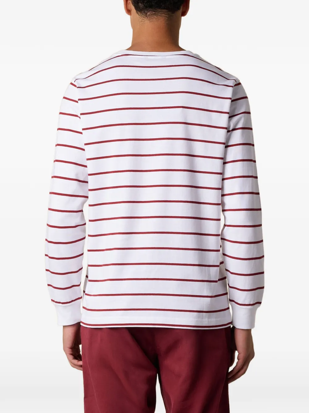 Brooks Brothers Gestreept T-shirt Rood