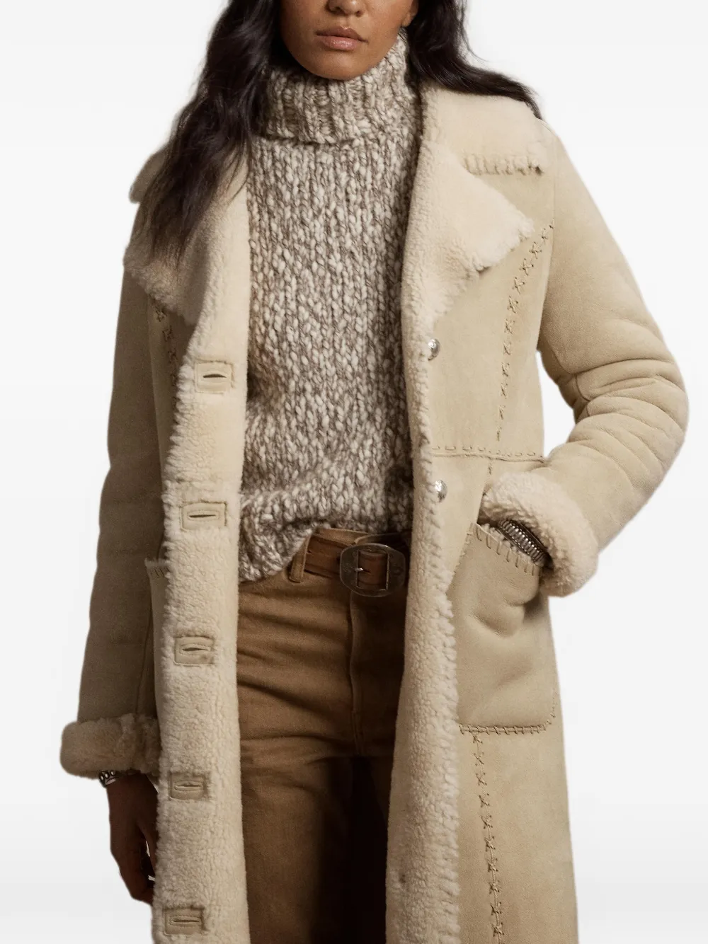Ralph Lauren RRL Lammy coat Beige
