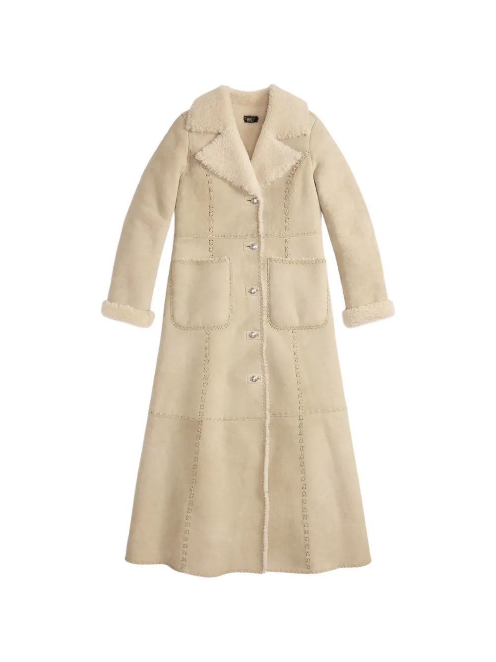 Ralph Lauren RRL single-breasted shearling coat
