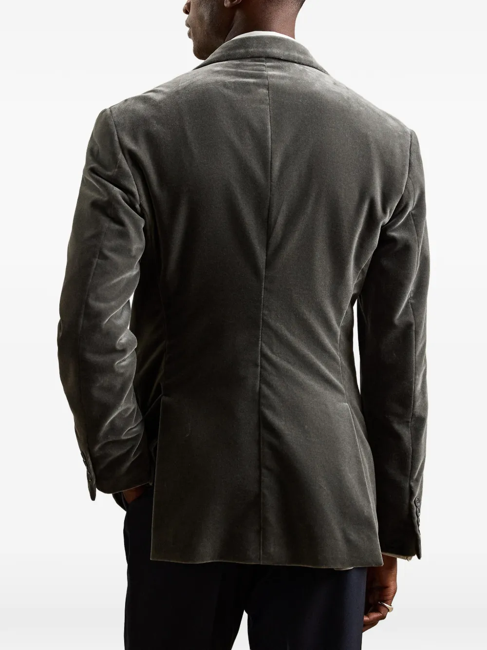Ralph Lauren Purple Label Blazer met dubbele rij knopen Grijs
