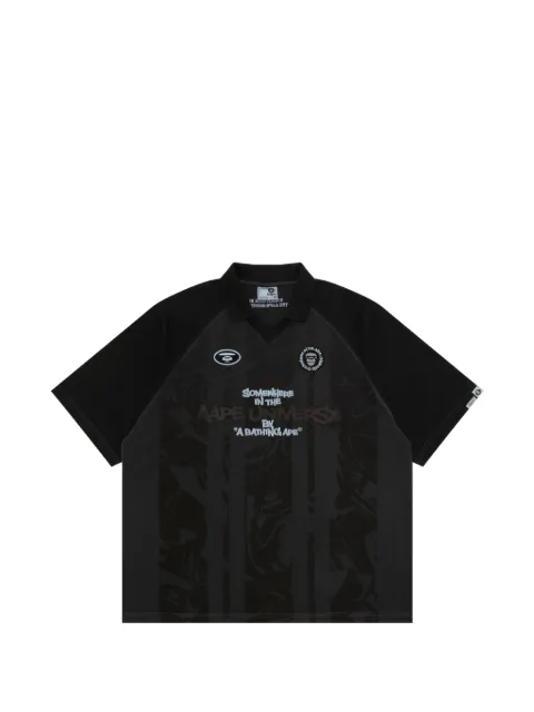 AAPE BY *A BATHING APE® camouflage-print logo-embroidered T-shirt