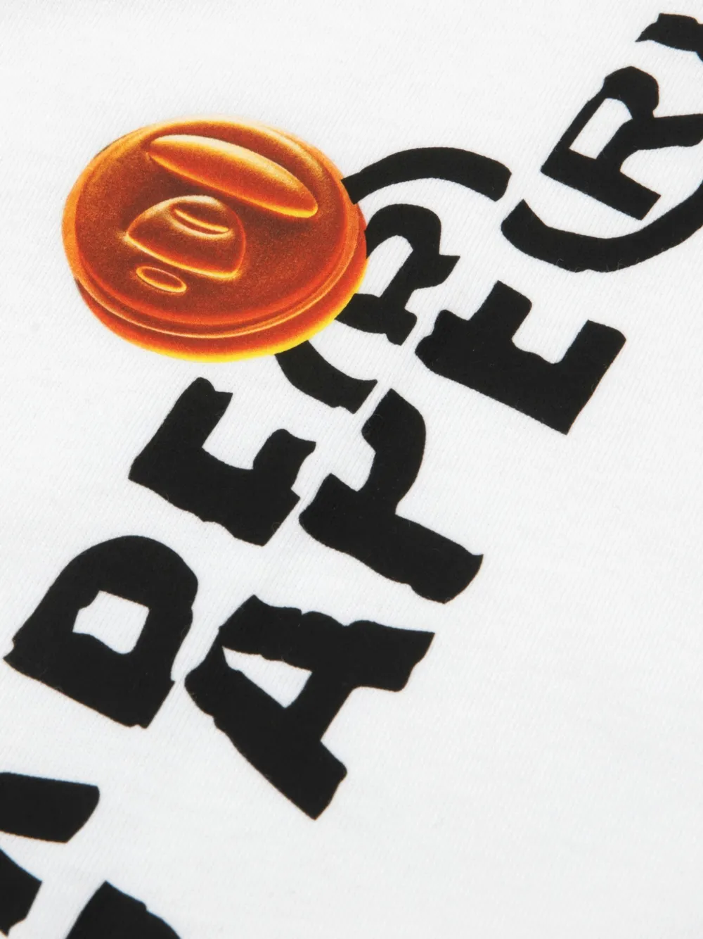 AAPE BY *A BATHING APE T-shirt met grafische print Wit