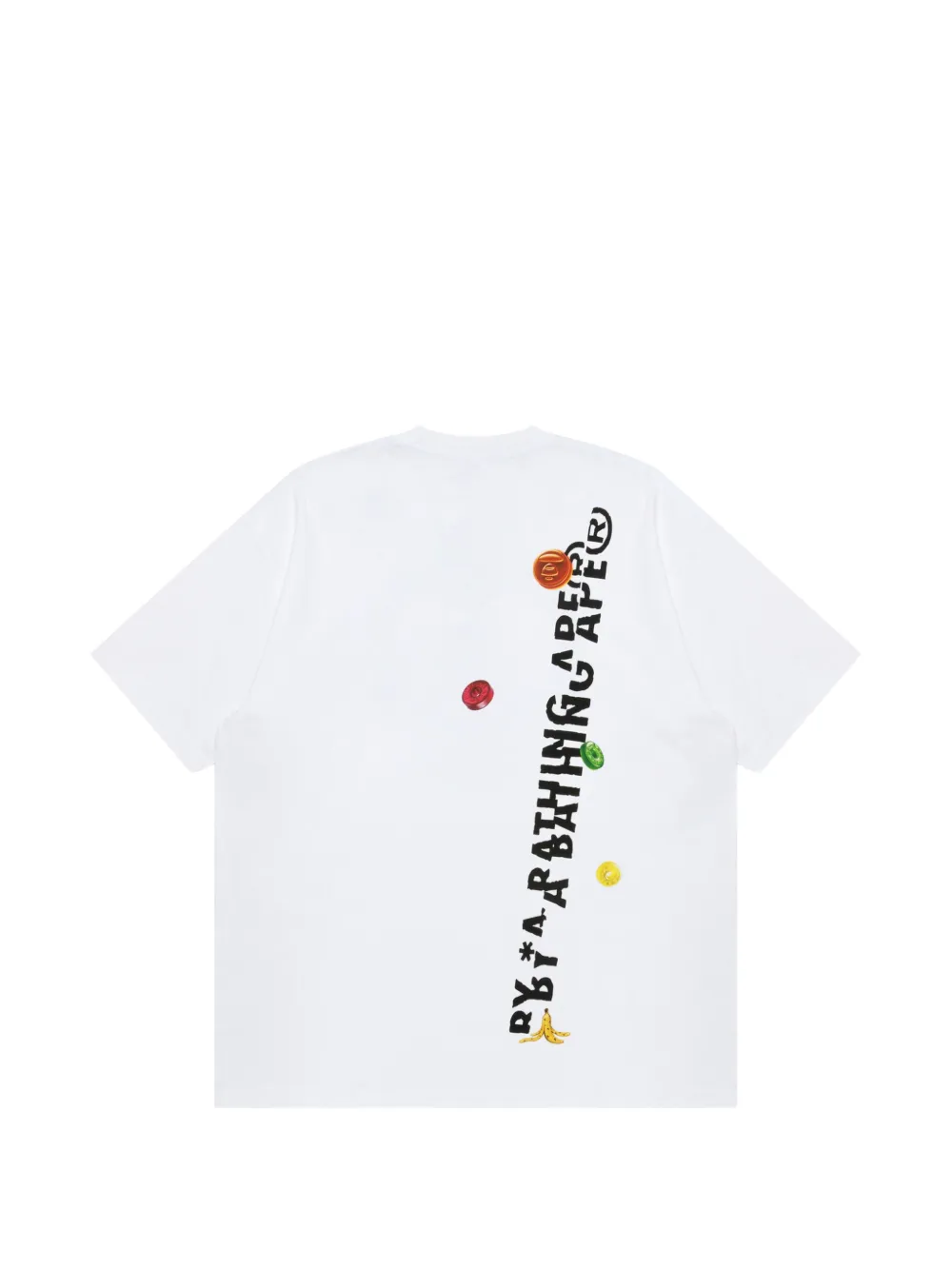 AAPE BY *A BATHING APE T-shirt met grafische print Wit