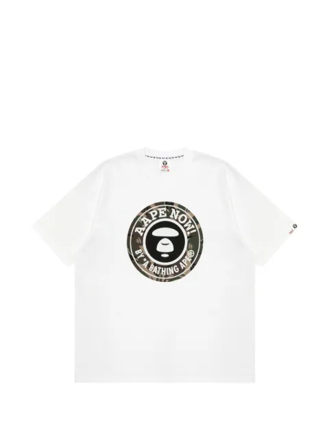 AAPE BY *A BATHING APE® camouflage-print Moonface T-shirt