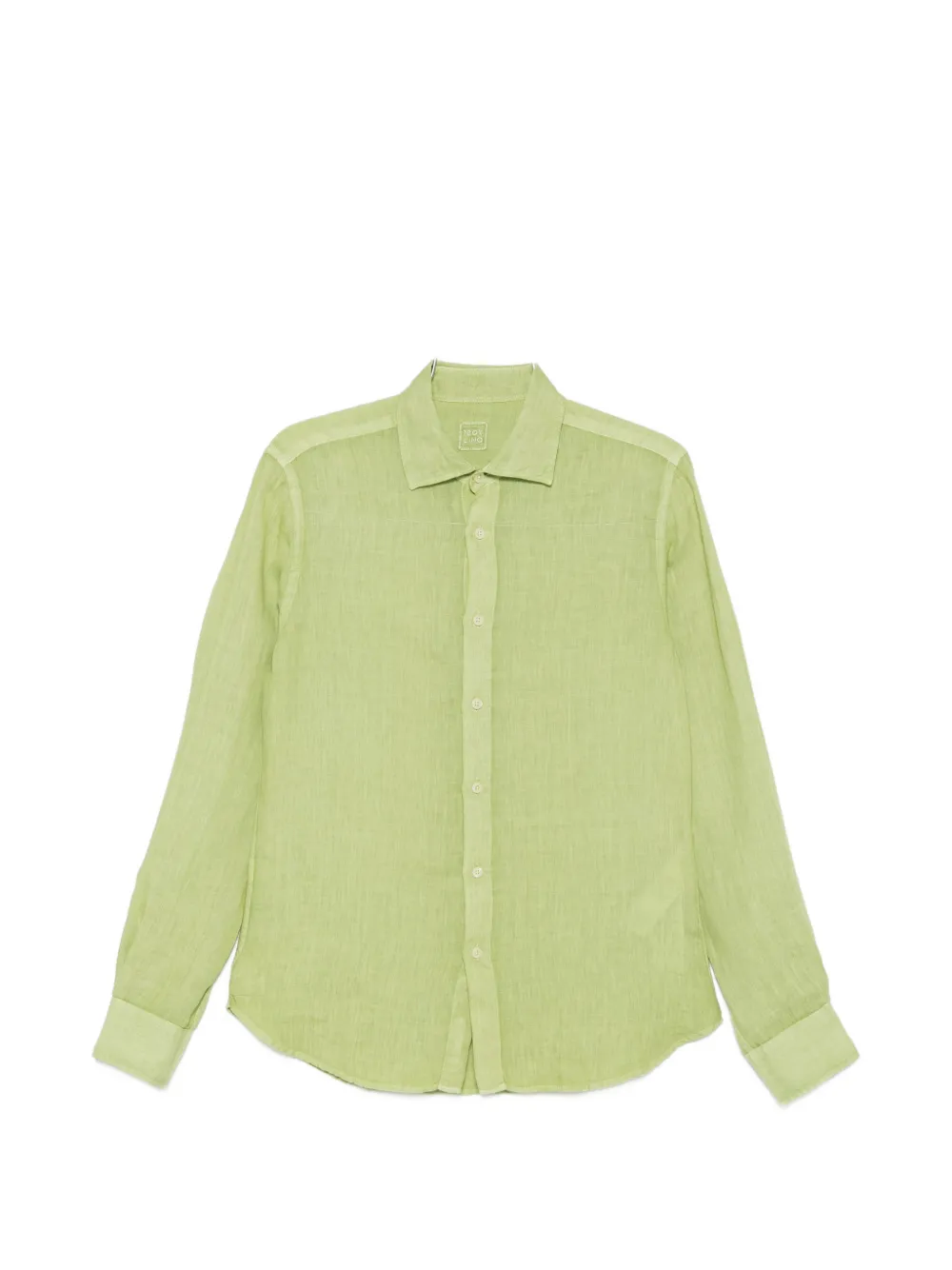 120% Lino long-sleeve shirt - Grün