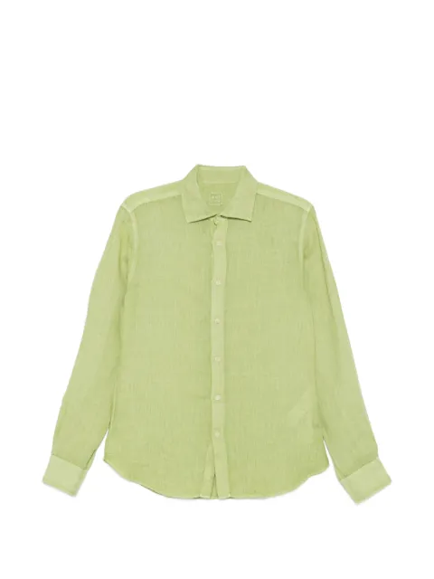 120% Lino camisa de manga larga