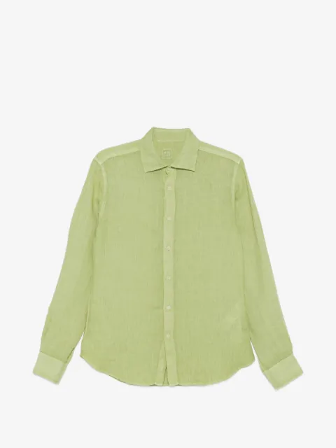 120% Lino camisa manga larga