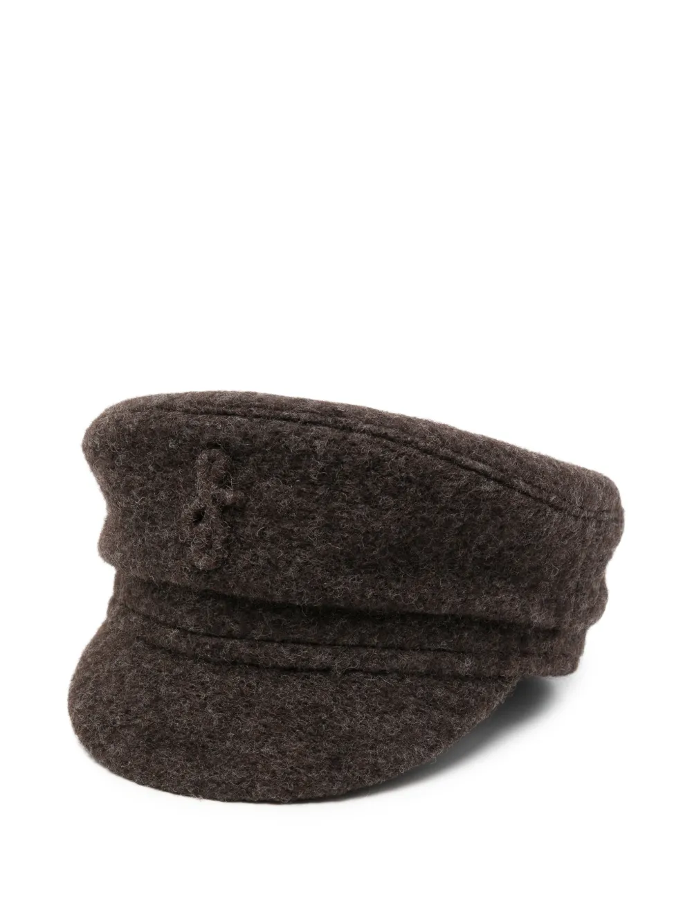 Ruslan Baginskiy logo-embroidered baker boy hat - Marrone