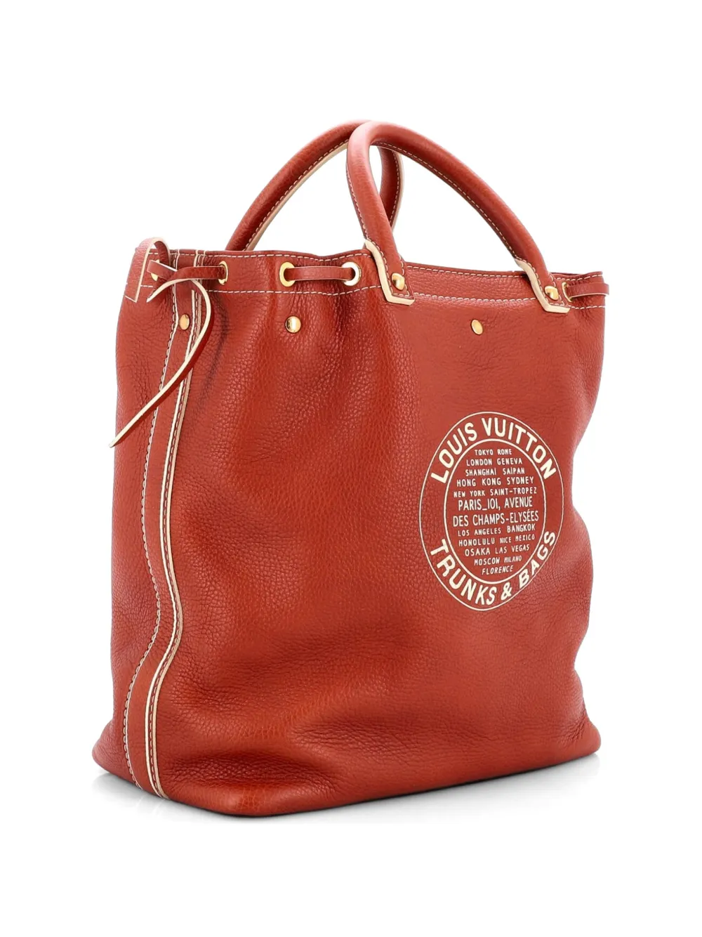 Louis Vuitton Pre-Owned Trunks and Bags Shoe Bag Tobago Leather tote bag - Marrone