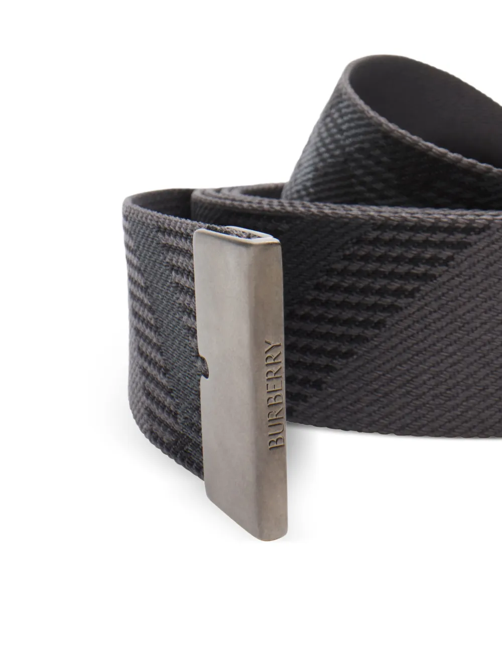 Burberry Geruite riem Grijs