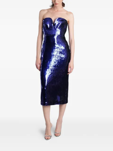 Alex Perry robe-bustier à sequins