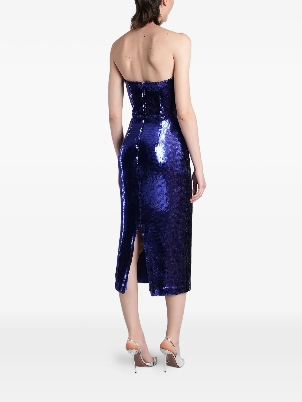 Alex Perry Midi-jurk verfraaid met pailletten Blauw