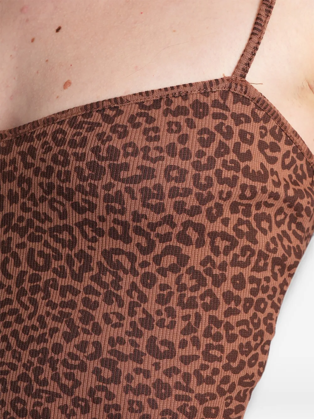 MC2 Saint Barth Cropped top met luipaardprint Bruin