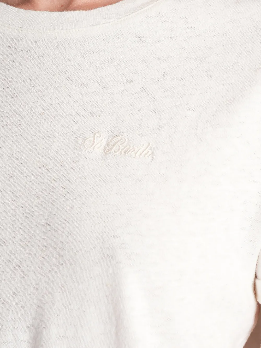 MC2 Saint Barth T-shirt met geborduurd logo Wit