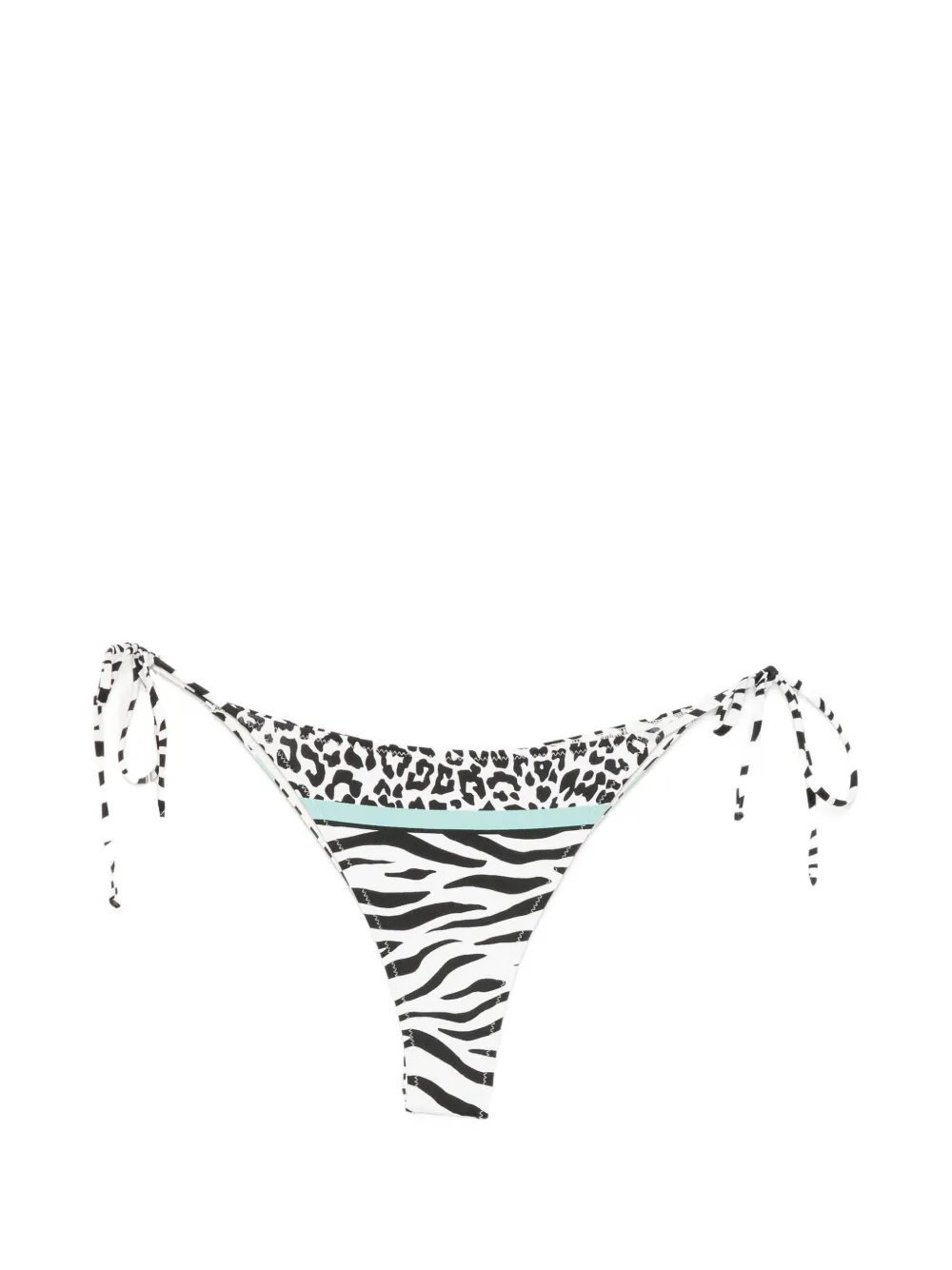 MC2 Saint Barth Marielle animal-print side-tie bikini bottoms