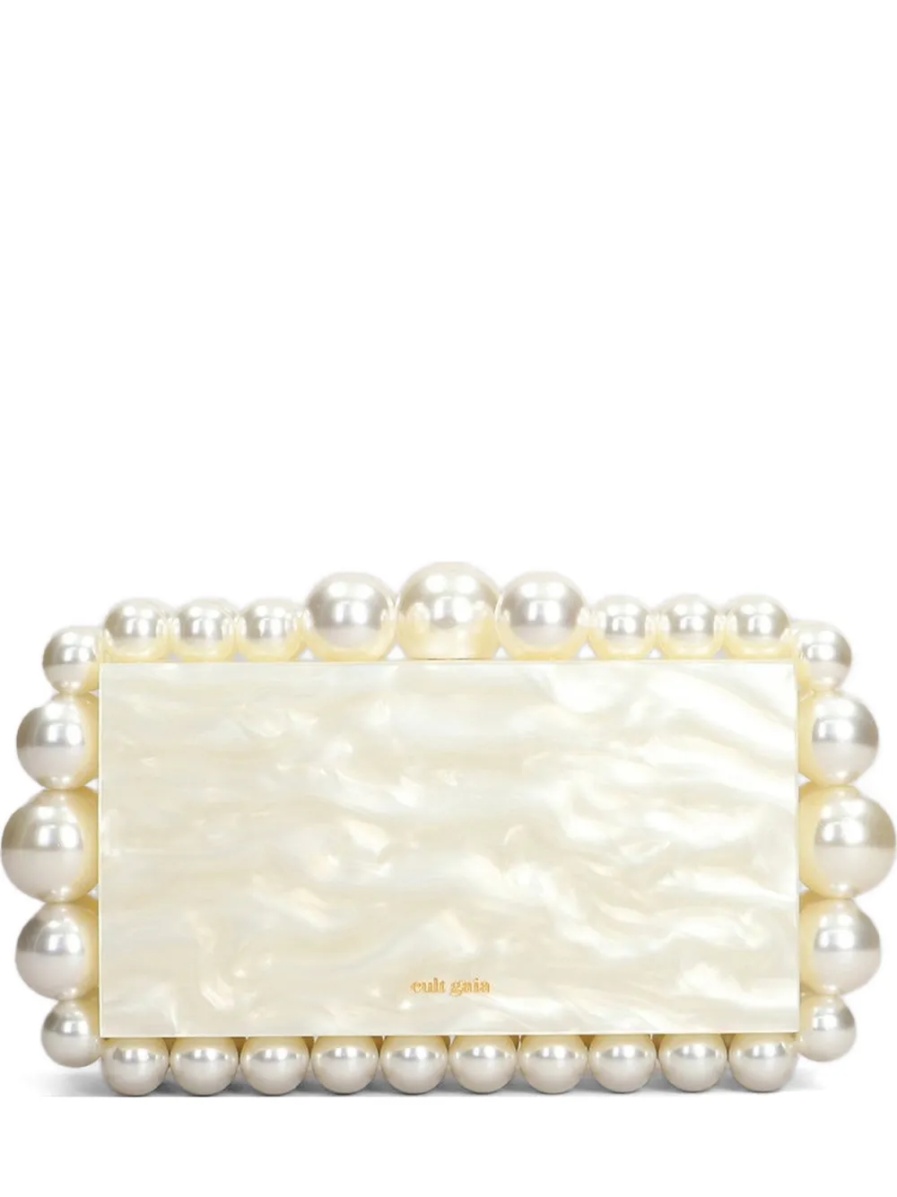 Cult Gaia Eos pearl-embellished cluch bag - Toni neutri