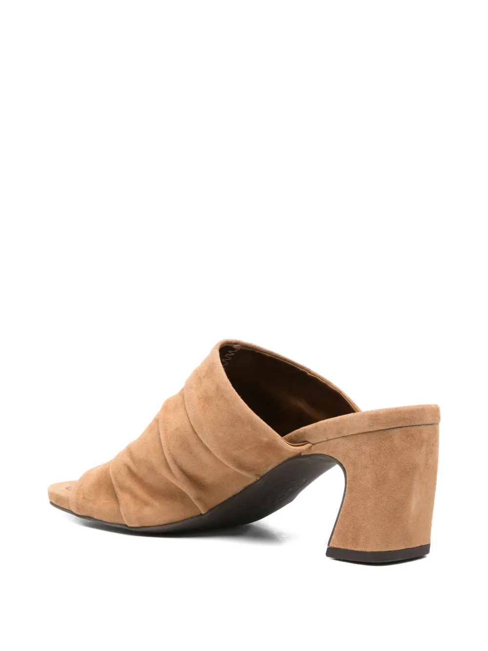Ash Eva ruched open-toe sandals Beige