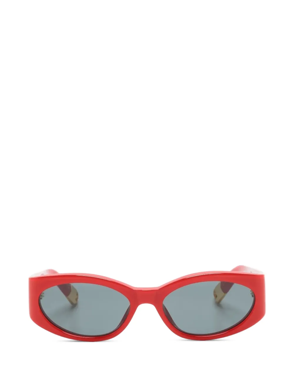 Jacquemus oval-frame sunglasses - Rosso