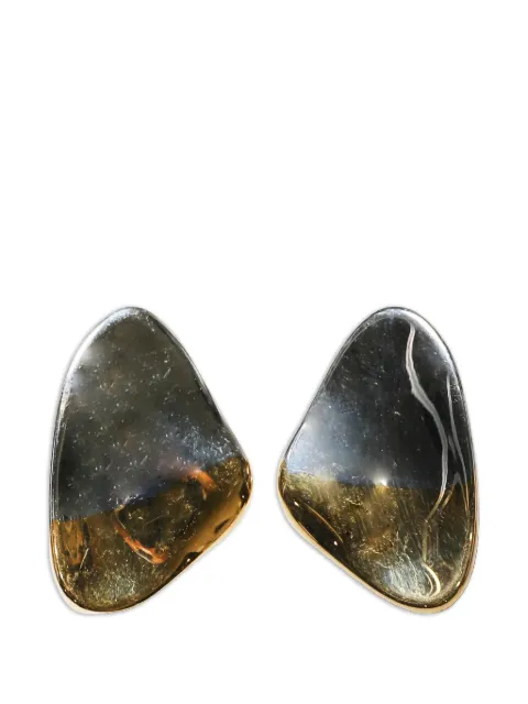 Panconesi two-tone pebble earrings