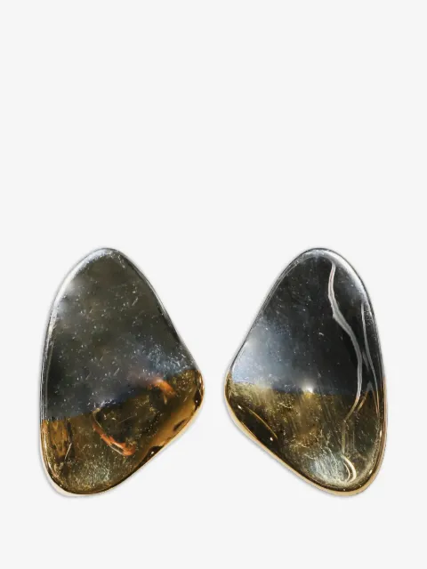Panconesi two-tone pebble earrings