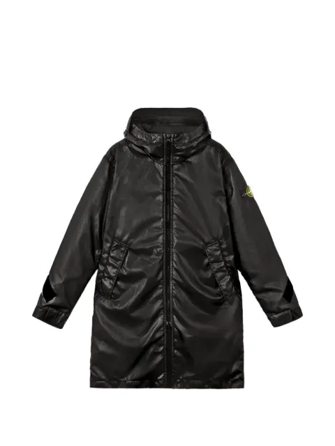 Stone Island chaqueta con capucha y parche del logo