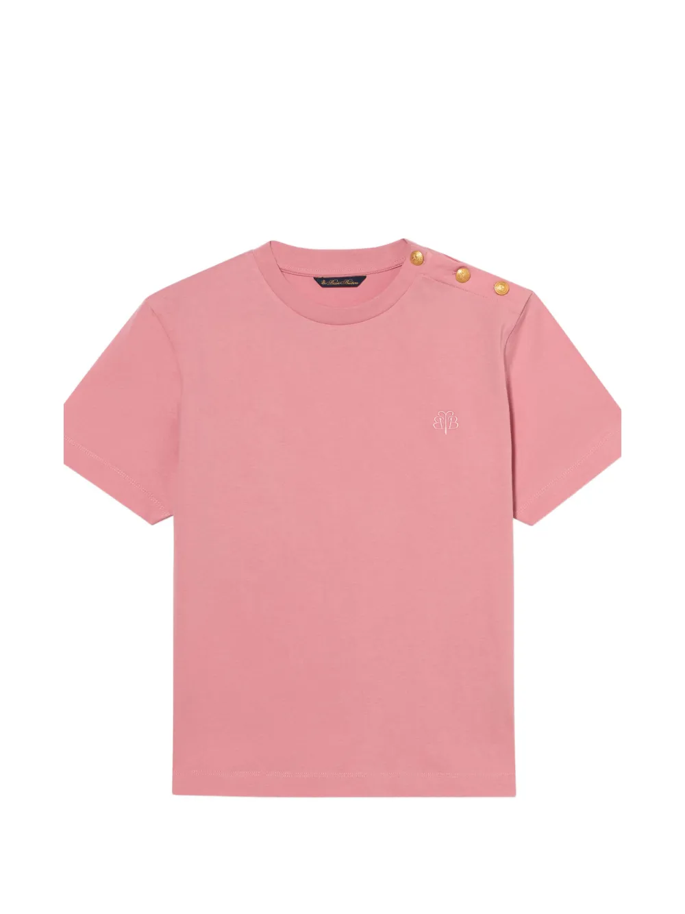 Brooks Brothers logo.embroidered T-shirt - Rosa