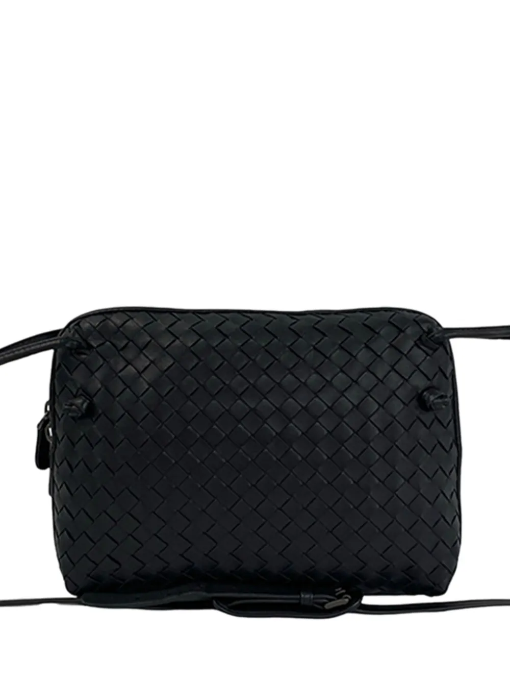 Bottega Veneta Pre-Owned 2012-2026 Nappa Intrecciato Nodini crossbody bag - Blu