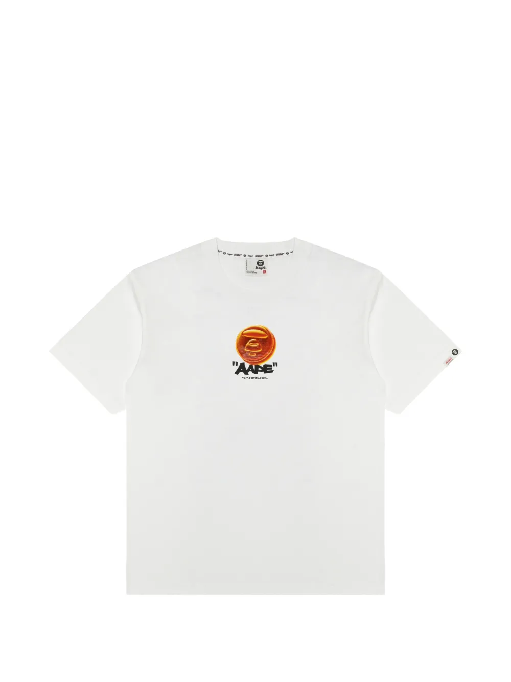 AAPE BY *A BATHING APE® T-shirt con grafica - Bianco