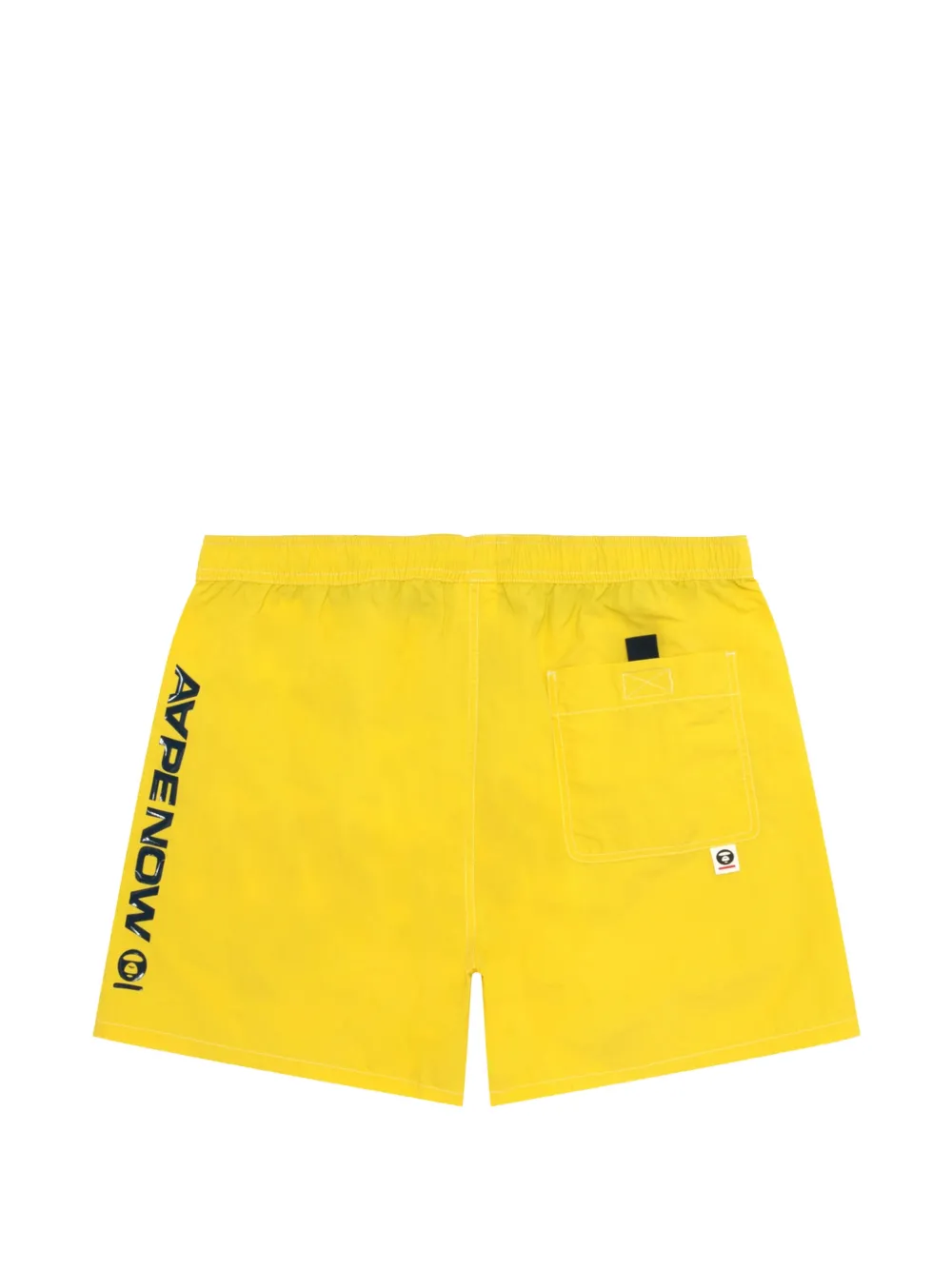 AAPE BY *A BATHING APE Shorts met elastische taille Geel