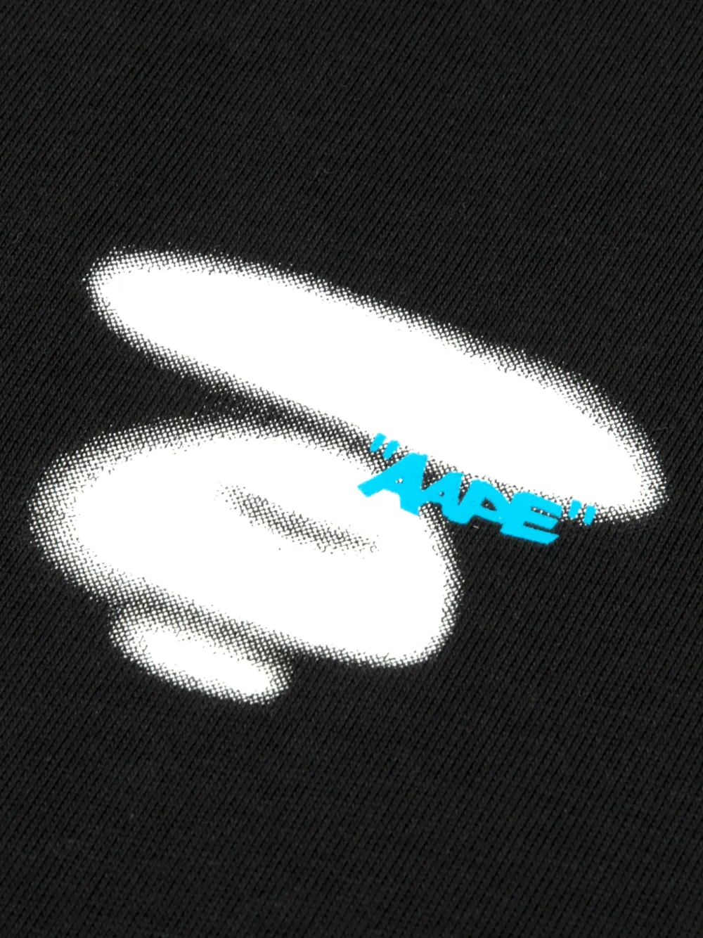 AAPE BY *A BATHING APE T-shirt met logoprint Zwart