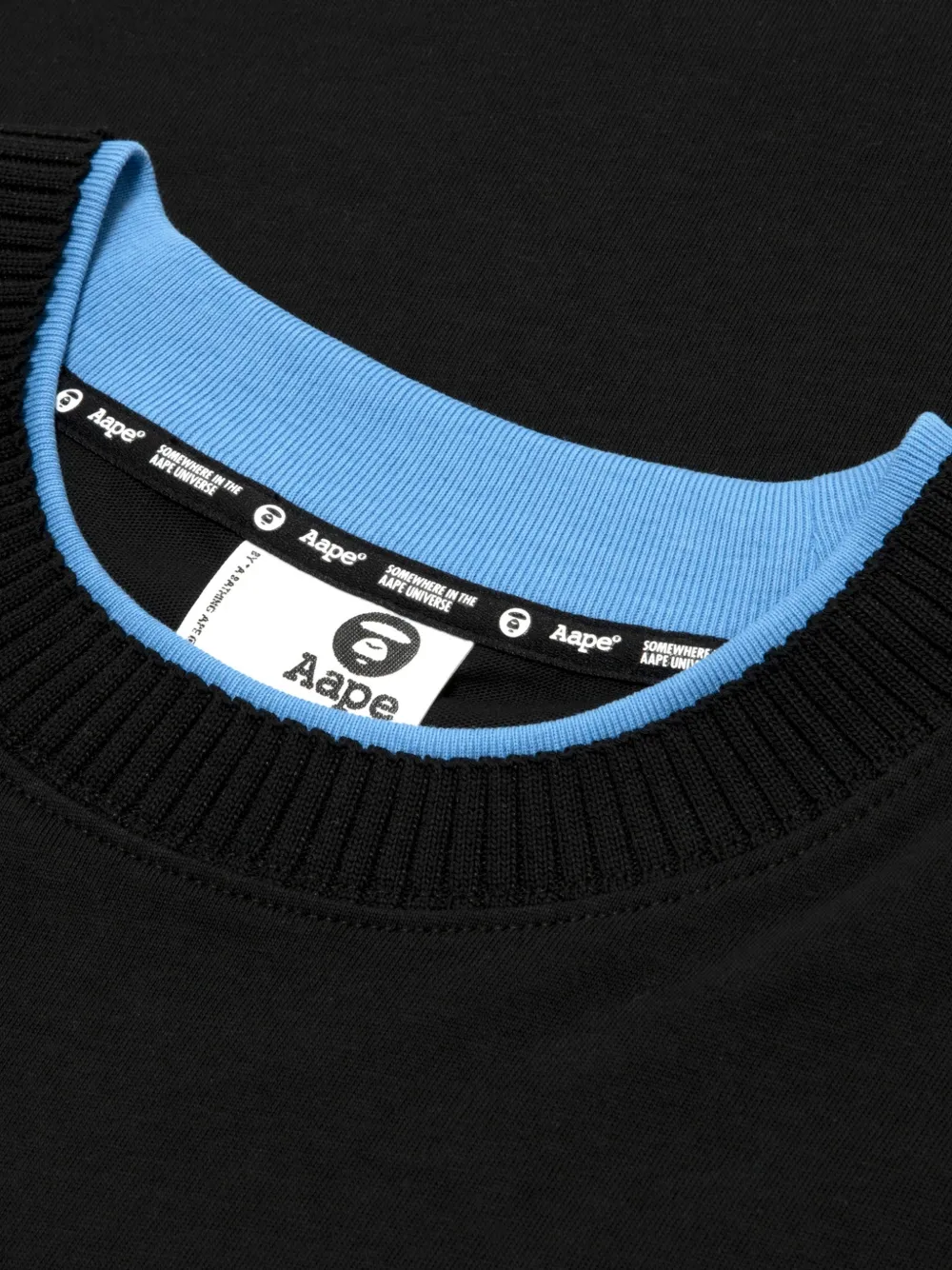 AAPE BY *A BATHING APE T-shirt met logoprint Zwart