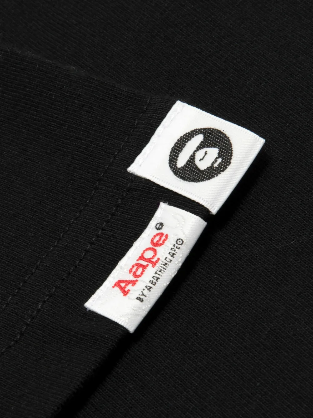 AAPE BY *A BATHING APE T-shirt met grafische print Zwart