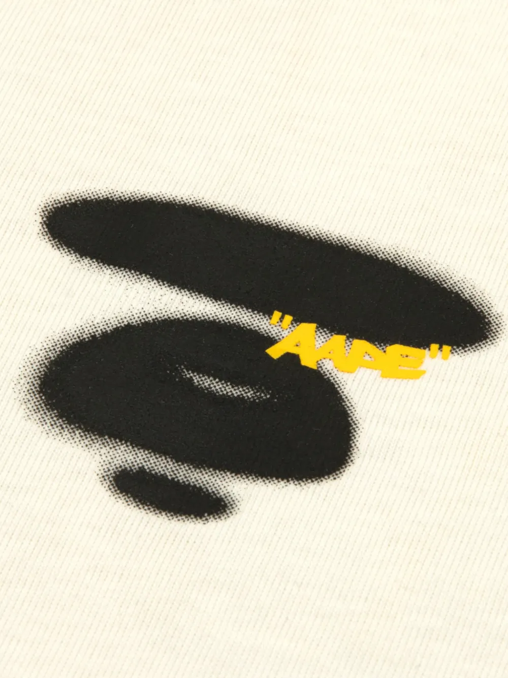 AAPE BY *A BATHING APE Katoenen T-shirt met logoprint Wit