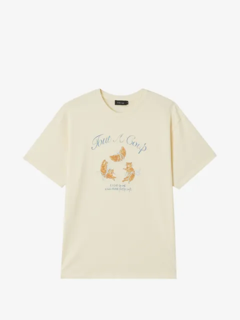 tout a coup t-shirt à imprimé graphique