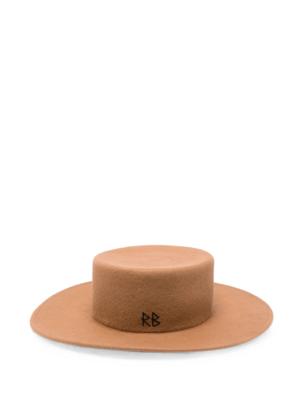 Ruslan Baginskiy Wool Felt Canotier Hat In Neutrals