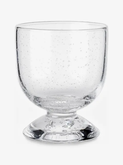 Louise Roe low bubble-effect footed glass