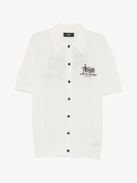 AMIRI Studio logo-embroidered shirt