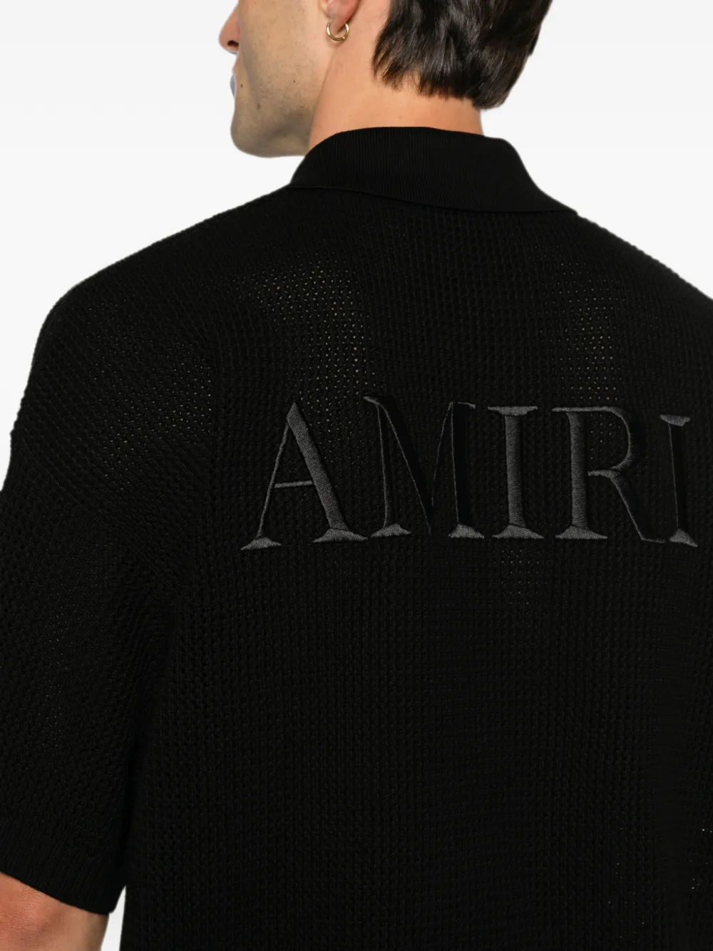 AMIRI Gehaakt T-shirt Zwart