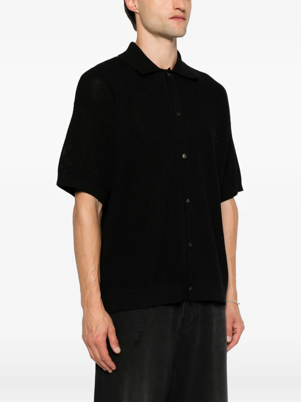 AMIRI Gehaakt T-shirt Zwart